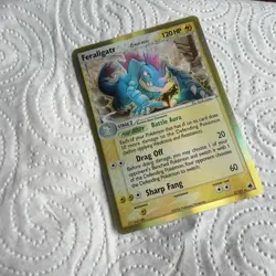 Pokemon TCG Feraligatr (Delta Species) EX Dragon Frontiers 2/101 Holo Holo Rare - Image 3