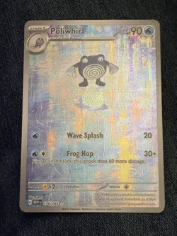 Poliwhirl 176/165 Scarlet Violet-151 Illustration Rare Pokemon TCG Card - Image 1