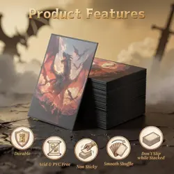 2 Sets MTG EDH Card Sleeves 100 Each Dragon, Mermaid High Quality Images - Image 5