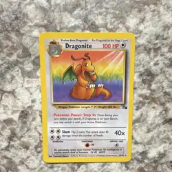Pokemon Dragonite Fossil Rare 100 HP 19/62 1999 Vintage Card - Image 1