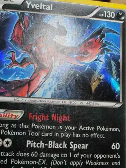 HP Pokemon TCG Yveltal Holo Rare Card Breakthrough 94/162 - Image 3