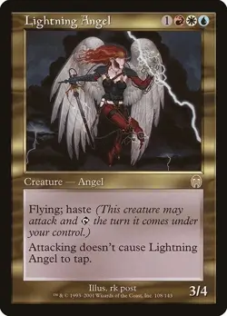 1 MTG NM English Lightning Angel ~ Apocalypse - Image 1