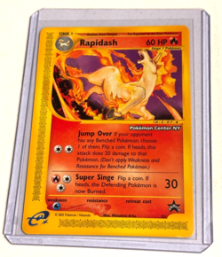 Pokemon TCG Rapidash Expedition Pokemon Center NY Promo Black Star Card 51 NM - Image 1