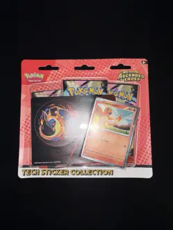 Lot of 2 Pokemon Ascended Heroes 3-Pack Tech Sticker Blister - Charmander/Gastly - Image 4