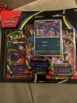 pokemon phantasmal flames 3 pack blister - Image 1