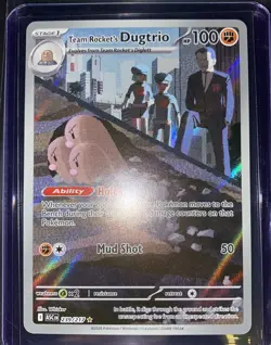 Pokemon Ascended Hero’s, Team Rocket’s Dugtrio, Holo Rare, NM/M, No Scratches! - Image 1