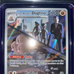 Pokemon Ascended Hero’s, Team Rocket’s Dugtrio, Holo Rare, NM/M, No Scratches! - Image 2