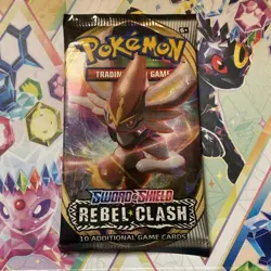 Pokemon TCG Rebel Clash Booster Pack Sealed Sword And Shield - Image 1