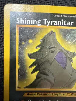 Pokemon TCG Shining Tyranitar 113/105 Neo Destiny Holo HP/DMG - Image 3