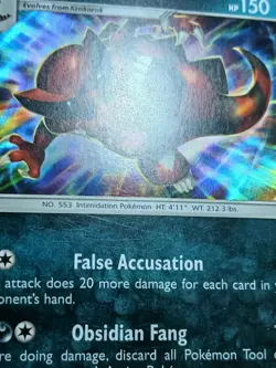 MP Pokemon TCG Krookodile Sun & Moon Base Set 85/149 Holo Holo Rare - Image 2