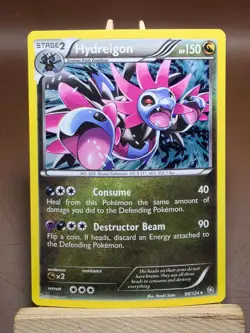 HP Pokemon Hydreigon 98/124 Dragons Exalted Holo Cosmo - Image 1