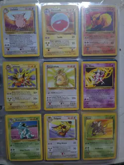 VINTAGE Pokemon Jungle Set Starter 1999 Folder Fresh Non-Holo Rares 17-64 - Image 1