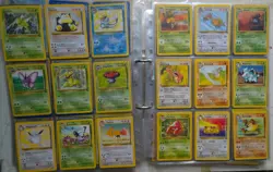 VINTAGE Pokemon Jungle Set Starter 1999 Folder Fresh Non-Holo Rares 17-64 - Image 2