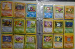 VINTAGE Pokemon Jungle Set Starter 1999 Folder Fresh Non-Holo Rares 17-64 - Image 3