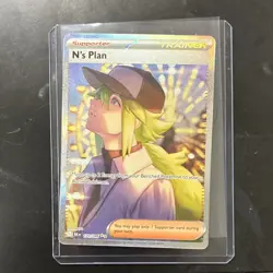 Pokemon N's Plan Full Art Trainer 170/086 Sv: Black Bolt Holo Rare - Image 1