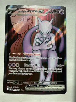 2025 | Pokemon | Team Rocket’s Mewtwo EX #213/182 | Full Art | Rare | Near Mint - Image 1
