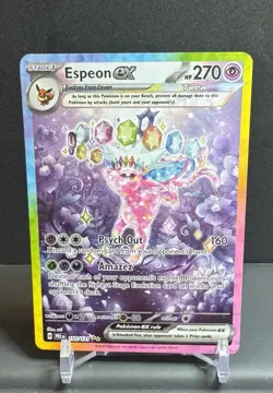 Espeon ex 155/131 Hyper Rare Prismatic Evolutions Pokemon - Image 1