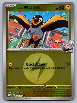 Iono's Wattrel (Energy Symbol) 071/217 Ascended Heroes Pokemon Reverse Holo NM - Image 1