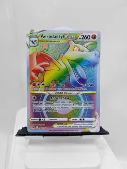 Aerodactyl Pokemon TCG Full Art VSTAR 199/196 Lost Origin Secret Rare Rainbow - Image 1