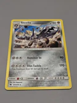 Steelix 125/214 SM Lost Thunder Pokemon NM - Image 1