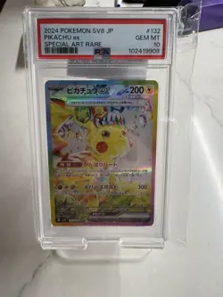 PSA 10 Pikachu EX SAR 132/106 Super Electric Breaker Japanese Pokemon 2024 - Image 1