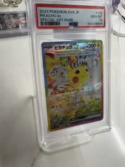 PSA 10 Pikachu EX SAR 132/106 Super Electric Breaker Japanese Pokemon 2024 - Image 5