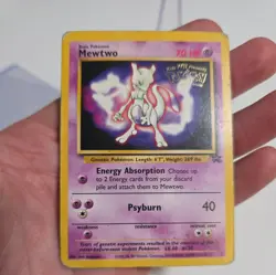 Pokemon TCG Mewtwo 3 Black Star Promo the First Movie - Image 2