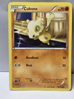 Pokemon TCG Cubone 60/124 Dragons Exalted Common Regular - Image 1