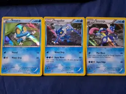 Pokemon TCG Froskie Frogadier Greninja Set 12/39 13/39 14/39 Holo Rare - Image 1