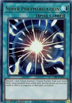 Yugioh Super Polymerization x 3 Playset CH01-EN033 Ultra Rare - Image 1