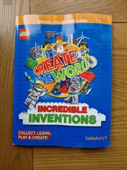 Lego incredible inventions Book Album Complete 2018 Sainsbury's Create the world - Image 1