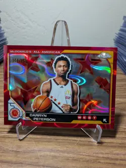 Darryn Peterson 2025 Topps Chrome McDonald’s All American Red Raywave /125 #50 - Image 1