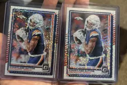 (2) 2025 Donruss Optic #200 Courtland Sutton White Sparkle SSP RARE Free Ship - Image 1