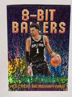 2025-26 Topps - Victor Wembanyama 8-Bit Ballers Gold Holo Foil /50 Spurs #8B-4 - Image 1