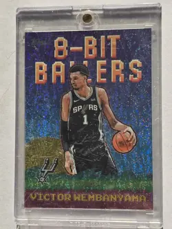 2025-26 Topps - Victor Wembanyama 8-Bit Ballers Gold Holo Foil /50 Spurs #8B-4 - Image 3