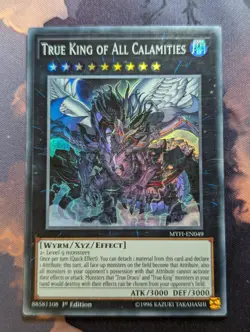 Yugioh True King of All Calamities MYFI-EN049 1st Edition Super Rare - Image 1