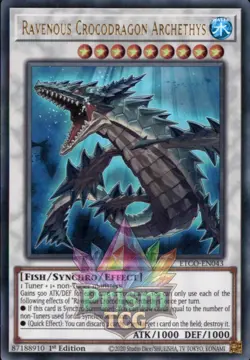 1st ed Ravenous Crocodragon Archethys ultra rare ETCO-EN043 Yugioh - Image 1