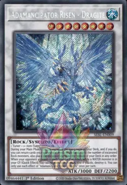 1st ed Adamancipator Risen - Dragite secret rare SESL-EN009 Yugioh - Image 1