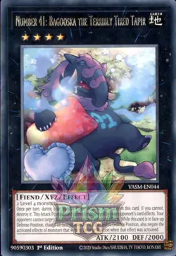 1st ed Number 41: Bagooska the Terribly Tired Tapir rare VASM-EN044 Yugioh - Image 1