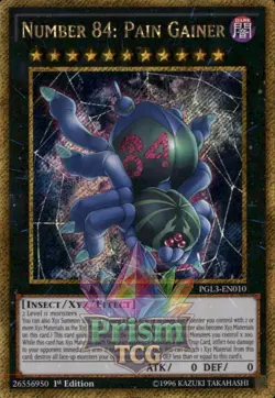 1st ed Number 84: Pain Gainer gold secret rare PGL3-EN010 Yugioh - Image 1