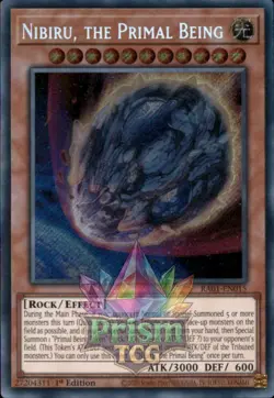 1st ed Nibiru, the Primal Being secret rare RA01-EN015 Yugioh - Image 1