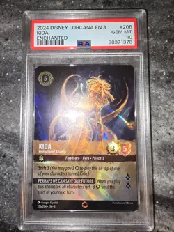 Disney Lorcana PSA 10 Kida - Protector Of Atlantis Enchanted - Image 3