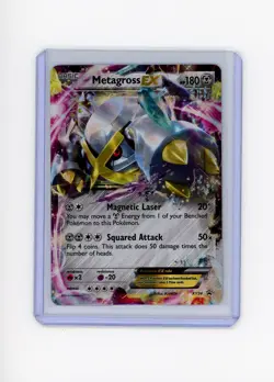 2014 Metagross EX XY Black Star Promos XY34 Rare Pokemon Card HP - Image 1