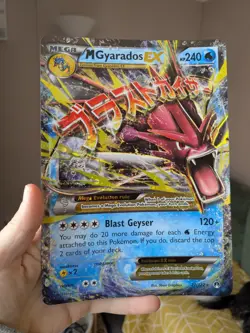 Mega Gyarados EX 27/122 XY Holo Jumbo Black Star Promo Pokemon Card 2016 PSA TCG - Image 1