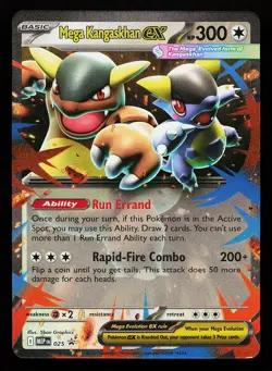 Mega Kangaskhan ex 025 Holo Mega Evolution Promo Pokemon Card - Image 1