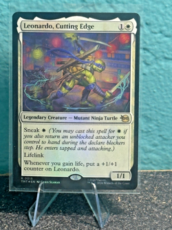 Leonardo, Cutting Edge #15 (Foil) (NM) TMT Magic MTG - Image 1