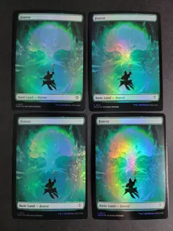 Forest 0271 (X4 Foil) Land MTG Secrets of Strixhaven - Image 1