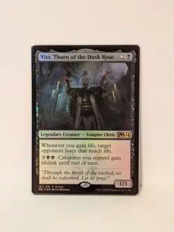 MTG - Vito, Thorn of the Dusk Rose - Core Set 2021 Foil - Unplayed Promo - Image 1