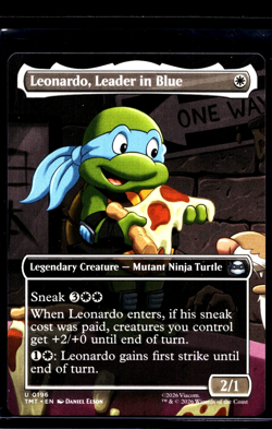 2026 MTG Magic the Gathering TMT TMNT Ninja Turtles #196 Leonardo Leader in Blue - Image 1