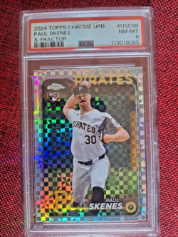 2024 Topps Chrome Update Series - Paul Skenes #USC88 X-Fractor (RC) - Image 1